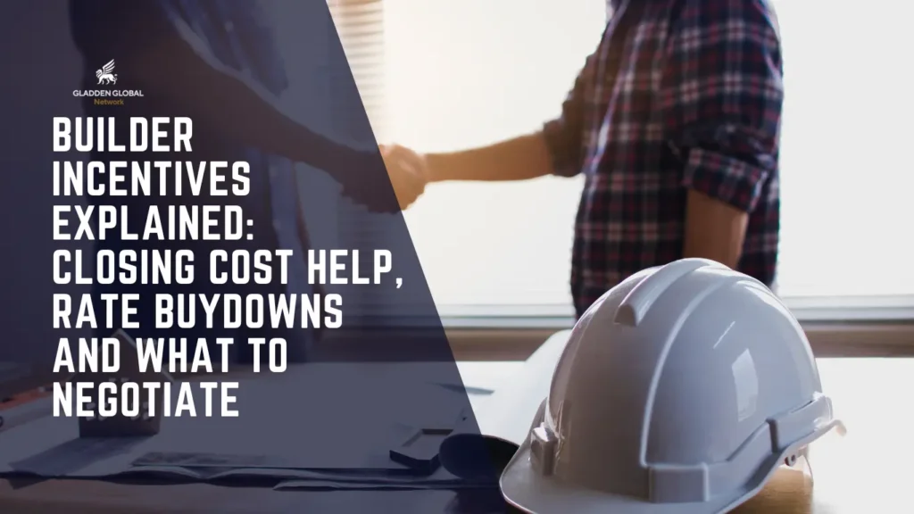 Builder Incentives Explained Closing Cost Help, Rate Buydowns and What to Negotiate
